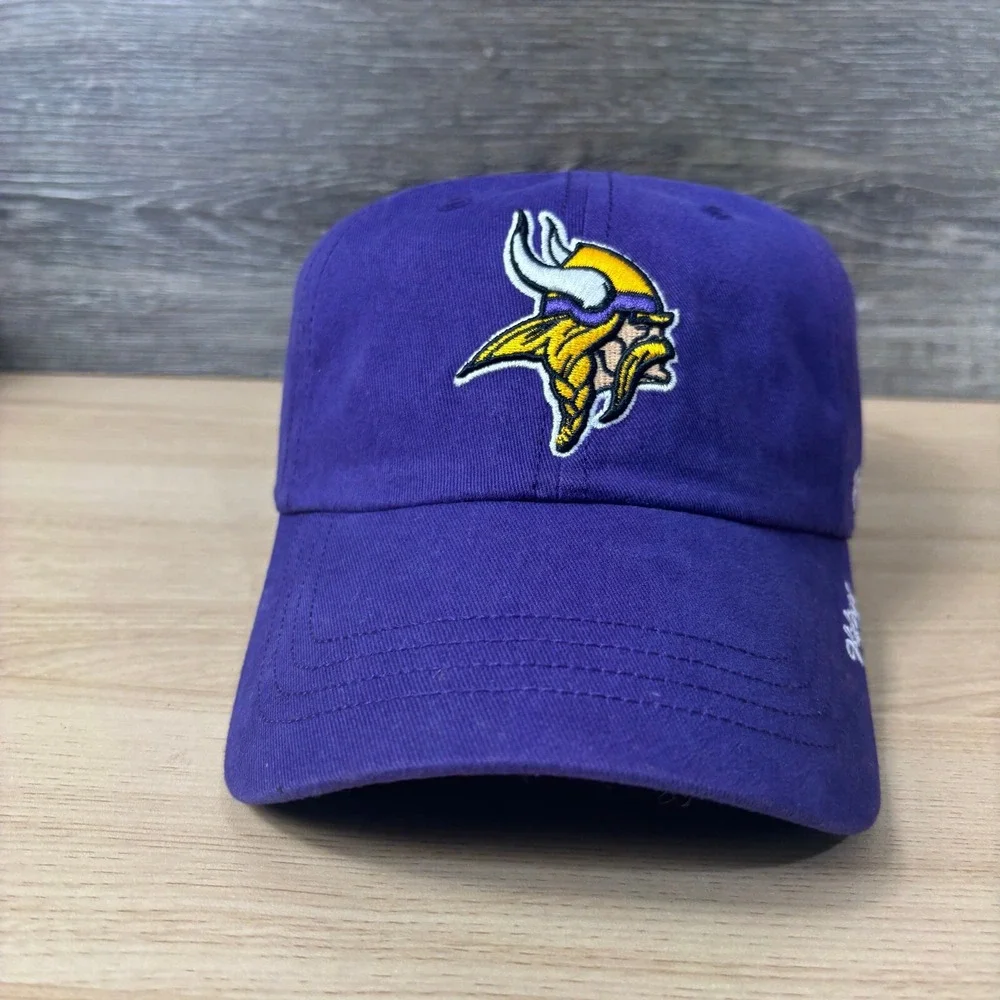 Minnesota‎ Vikings Hat Cap Strap Back Womens Purple NFL Football '47 Adjustable